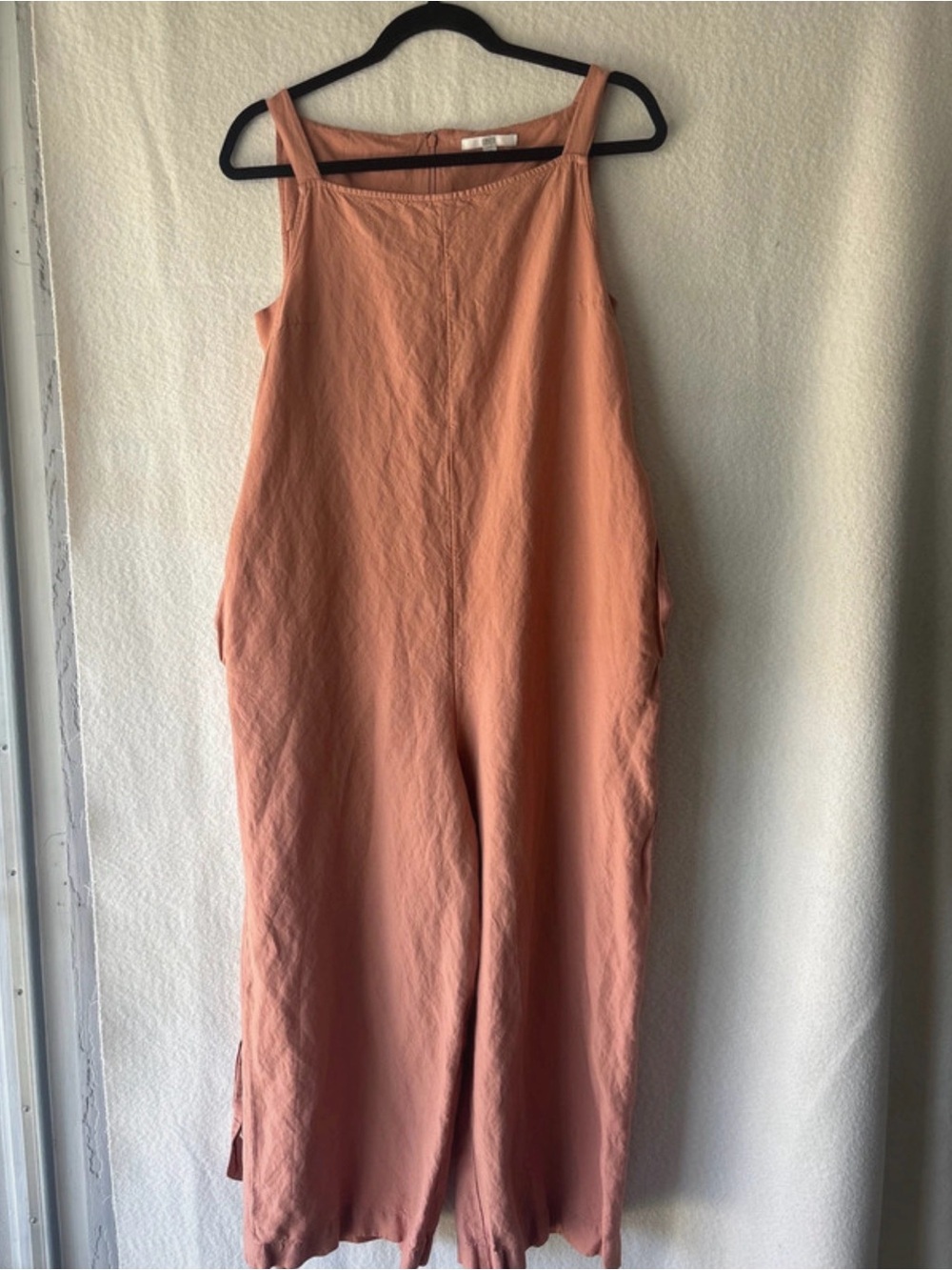 NWT Uniqlo Wide-Leg Sleeveless Jumpsuit in Dusty Peach